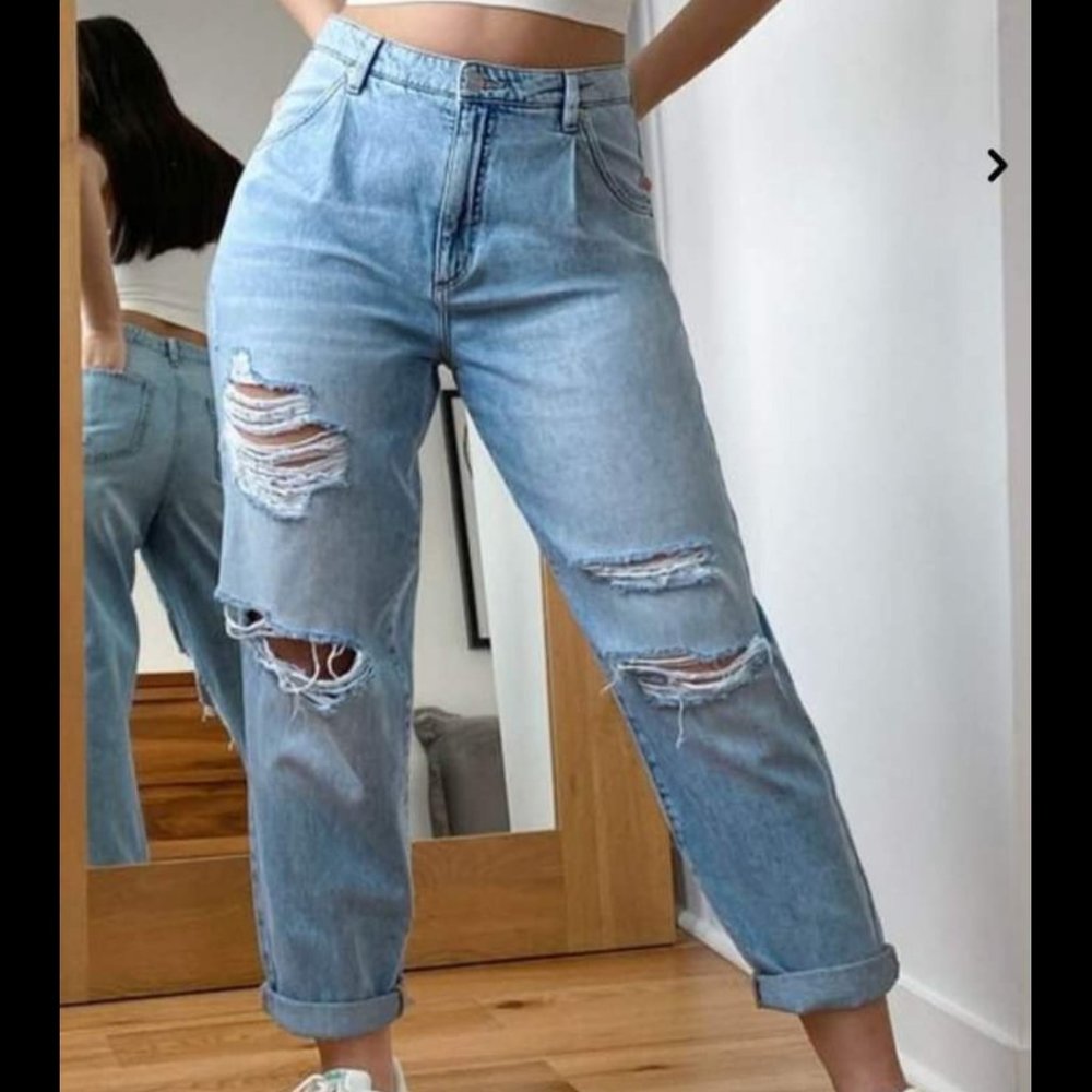 Garage '80s Mom Jeans - Addie Blue